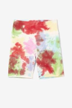 Fila Taima Tie Dye Bike Naisten Shortsit Vihreä Valkoinen Punainen | Fila231ZJ