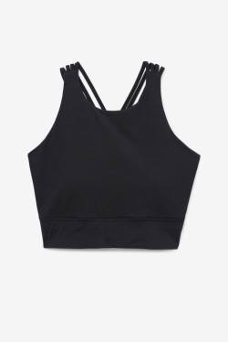 Fila Uplift High Neck Sports Bra Naisten Topit Mustat | Fila034UA