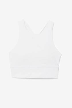 Fila Uplift High Neck Sports Bra Naisten Topit Valkoinen | Fila827XR