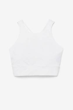 Fila Uplift High Neck Sports Bra Naisten Topit Valkoinen | Fila985SH