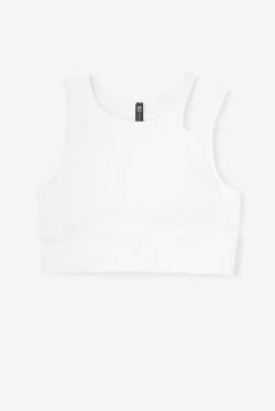 Fila Uplift Slice Crop Bra Naisten Topit Valkoinen | Fila423FG