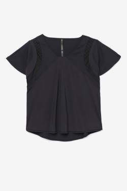 Fila Uplift Textured Sleeve Naisten Topit Mustat | Fila061CE