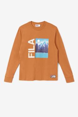 Fila Yenisei Long Sleeve Tee Miesten T Paidat Valkoinen | Fila019MP