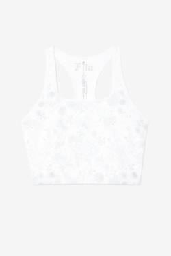 Fila Zuri Reversible Crop Tank Naisten Topit Valkoinen | Fila701KY