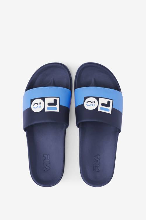 Fila 110 Year Kokoelma Drifter Lux Miesten Rantasandaalit Laivastonsininen | Fila945EI