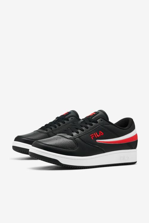 Fila A-low Miesten Tennarit Mustat Punainen Valkoinen | Fila769ZG