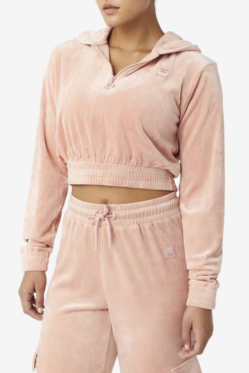 Fila Aaral Cropped Half Zip Naisten Huppari Pinkki | Fila904ZP