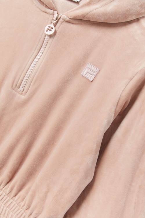 Fila Aaral Cropped Half Zip Naisten Huppari Pinkki | Fila904ZP
