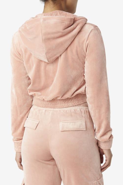Fila Aaral Cropped Half Zip Naisten Huppari Pinkki | Fila904ZP