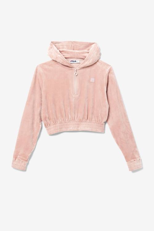 Fila Aaral Cropped Half Zip Naisten Huppari Pinkki | Fila904ZP