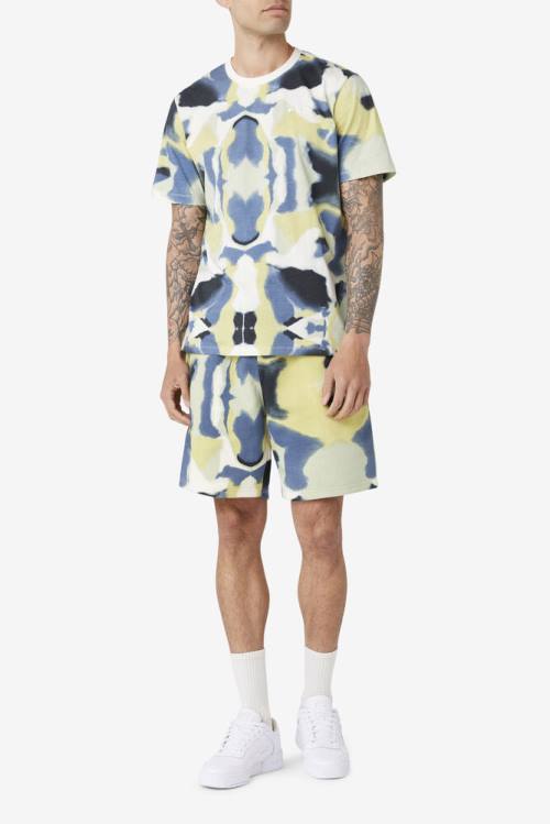 Fila Acotas Tee Miesten T Paidat Keltainen Laivastonsininen Mustat | Fila097IC