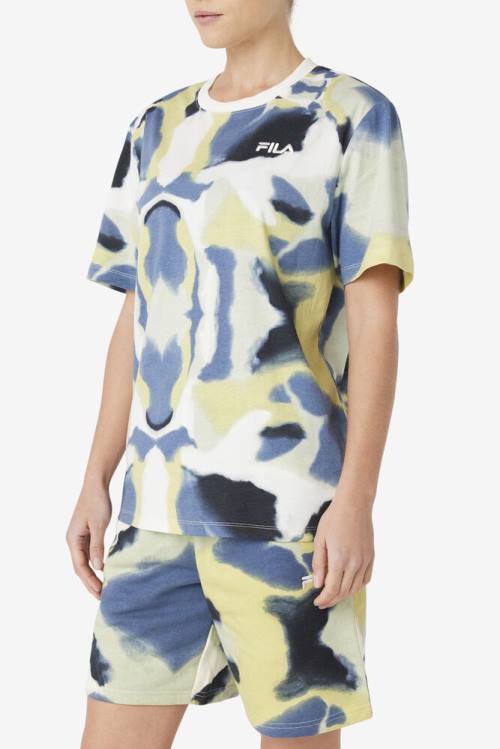 Fila Acotas Tee Miesten T Paidat Keltainen Laivastonsininen Mustat | Fila097IC