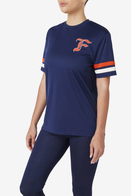 Fila Adelaide Jersey Naisten T Paidat Laivastonsininen | Fila549VA