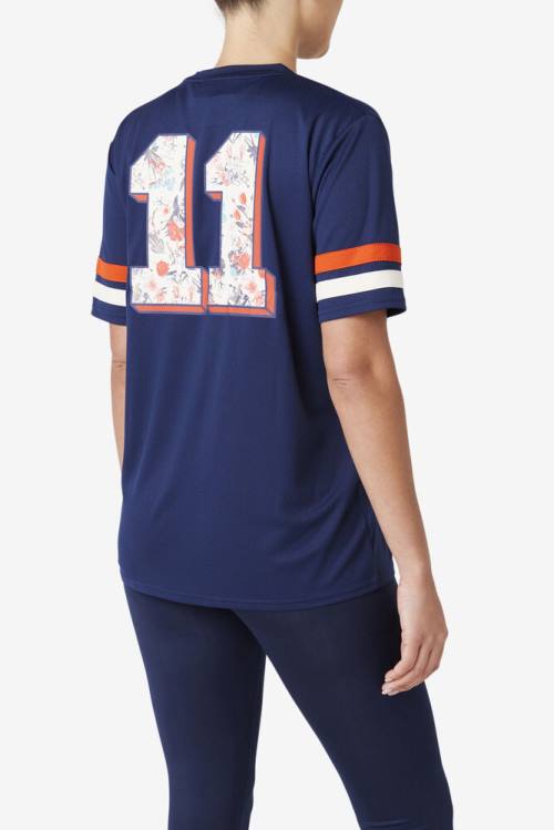 Fila Adelaide Jersey Naisten T Paidat Laivastonsininen | Fila549VA