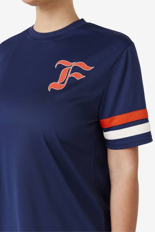 Fila Adelaide Jersey Naisten T Paidat Laivastonsininen | Fila549VA