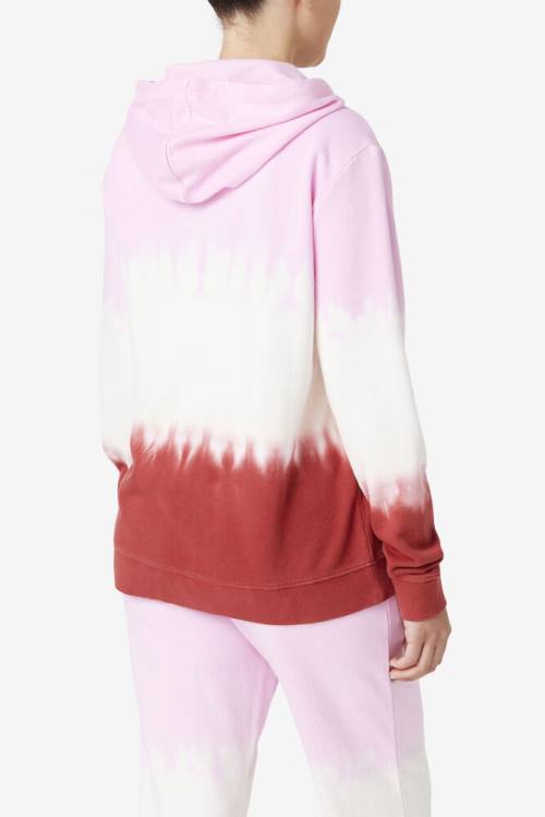 Fila Aerolynn Tie Dye Naisten Huppari Valkoinen Punainen | Fila269XB