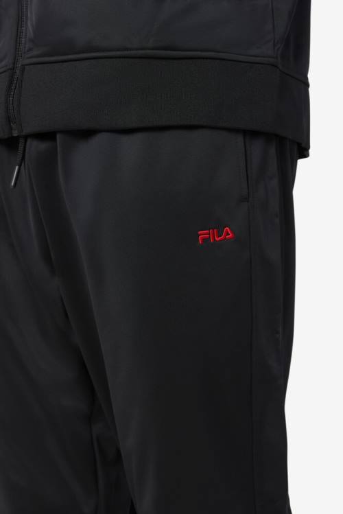 Fila Albania Track Miesten Housut Mustat Punainen | Fila698XW
