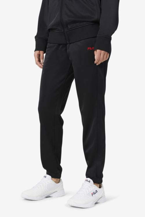 Fila Albania Track Miesten Housut Mustat Punainen | Fila698XW