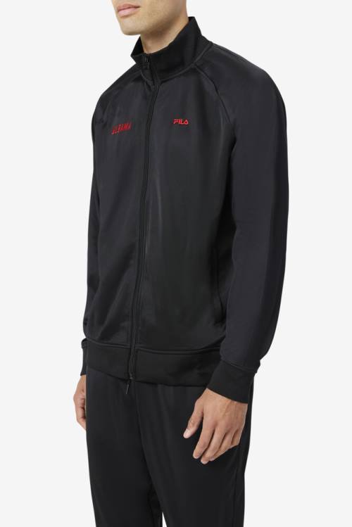 Fila Albania Track Miesten Takki Mustat Punainen | Fila289RK