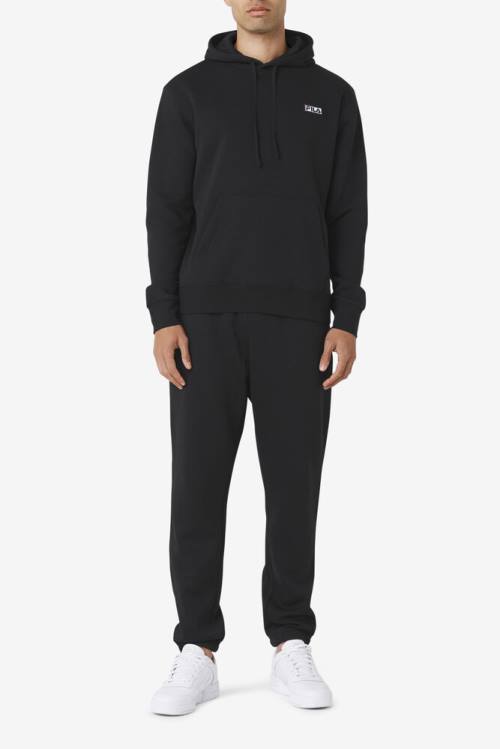Fila Algot Miesten Huppari Mustat Valkoinen | Fila519ZQ