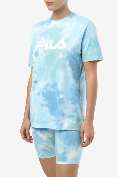 Fila Alivia Tie Dye Tee Naisten T Paidat Valkoinen | Fila140XO