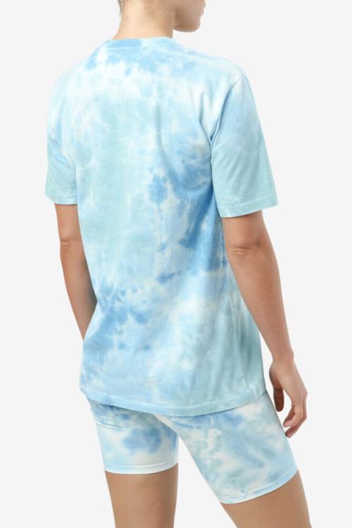 Fila Alivia Tie Dye Tee Naisten T Paidat Valkoinen | Fila140XO