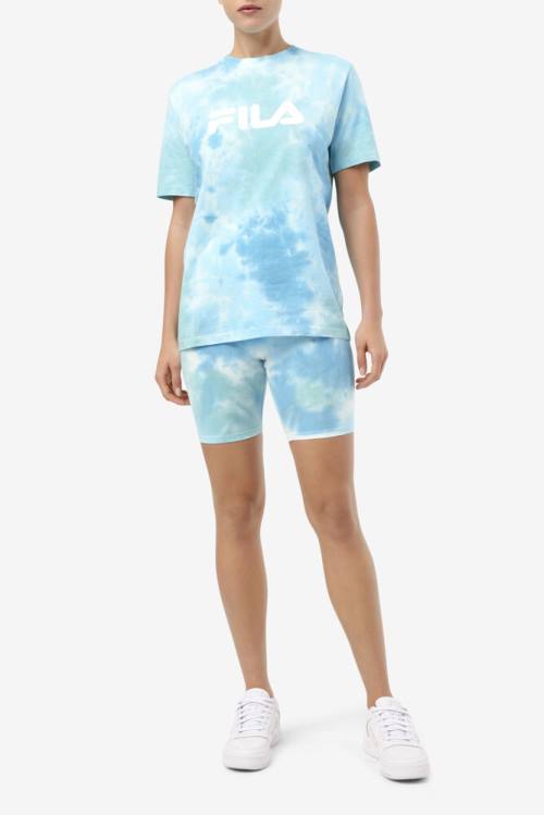 Fila Alivia Tie Dye Tee Naisten T Paidat Valkoinen | Fila140XO