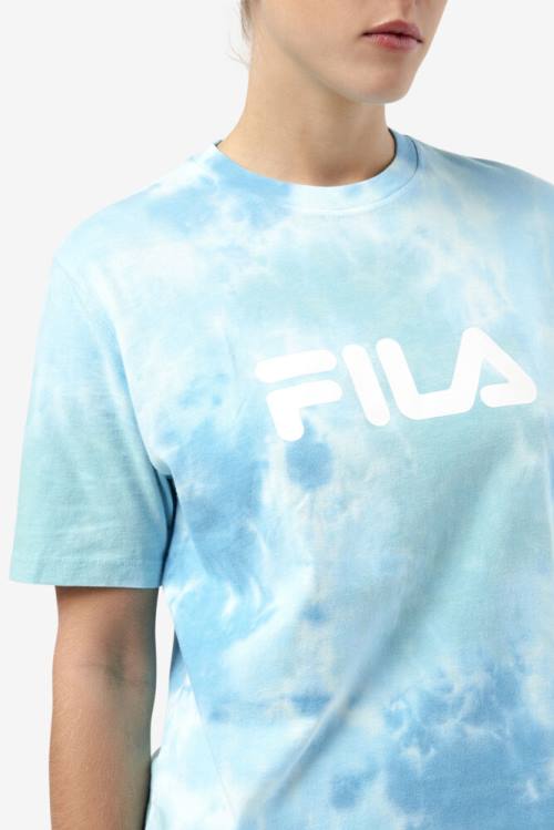Fila Alivia Tie Dye Tee Naisten T Paidat Valkoinen | Fila140XO
