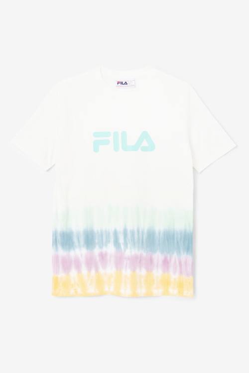 Fila Alivia Tie Dye Tee Naisten T Paidat Valkoinen | Fila641UE