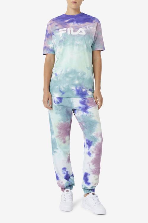 Fila Alivia Tie Dye Tee Naisten T Paidat Sininen | Fila648FZ