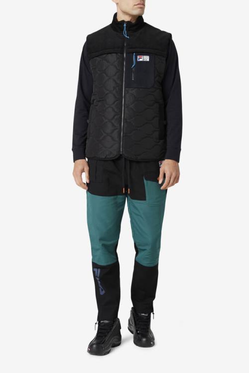 Fila Amazon Cargo Miesten Housut Mustat | Fila568EM