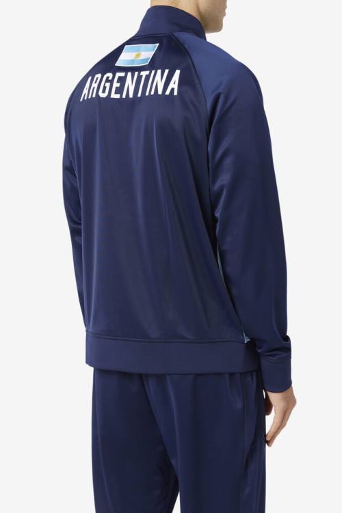 Fila Argentina Track Miesten Takki Laivastonsininen Valkoinen | Fila561QC