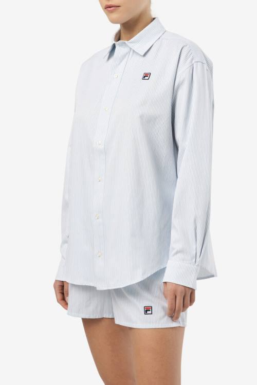 Fila Ariella Mekko Naisten Paidat Sininen Valkoinen | Fila612GB