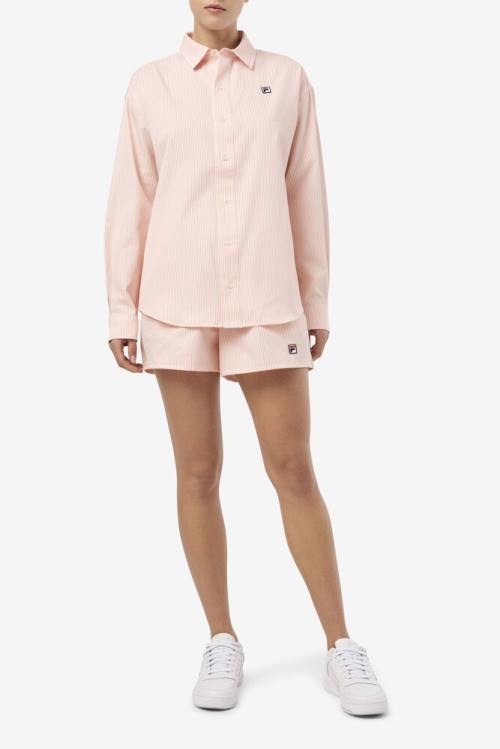 Fila Ariella Naisten Shortsit Koralli Valkoinen | Fila280ST