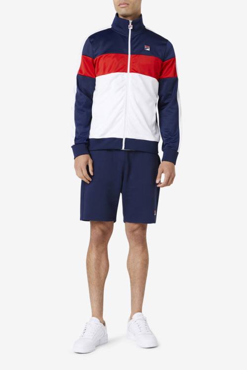 Fila Assembly Track Miesten Takki Laivastonsininen Valkoinen Punainen | Fila103BW