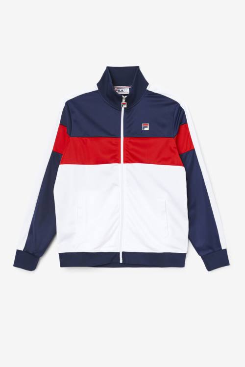 Fila Assembly Track Miesten Takki Laivastonsininen Valkoinen Punainen | Fila103BW