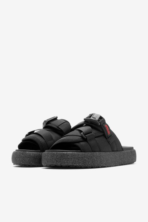 Fila Atlas Miesten Rantasandaalit Mustat Punainen | Fila428MQ