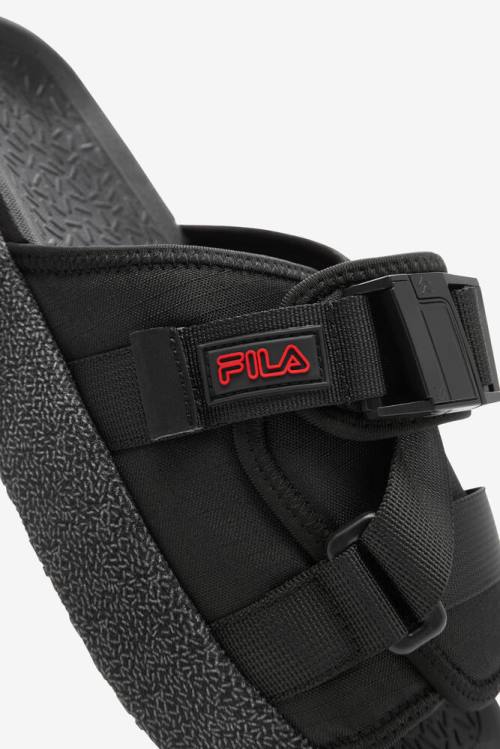 Fila Atlas Miesten Rantasandaalit Mustat Punainen | Fila428MQ