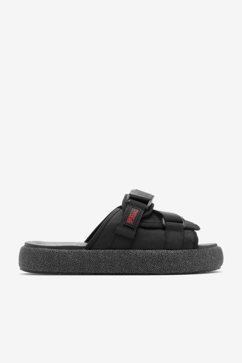Fila Atlas Miesten Rantasandaalit Mustat Punainen | Fila428MQ