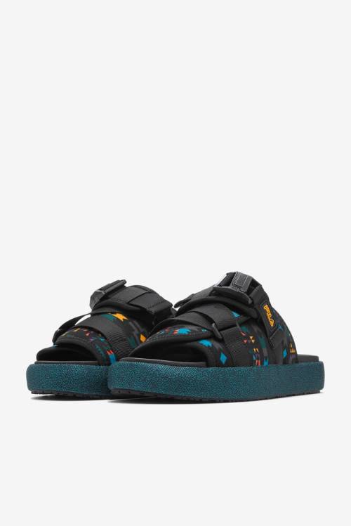 Fila Atlas Miesten Rantasandaalit Mustat | Fila730DI