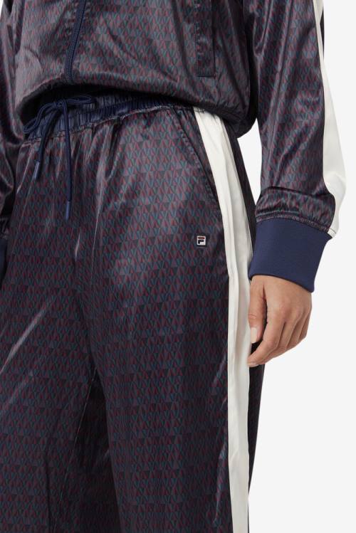 Fila Aviana Cropped Satin Naisten Housut Laivastonsininen | Fila219GP