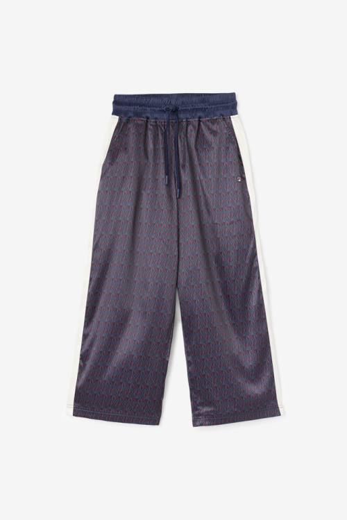 Fila Aviana Cropped Satin Naisten Housut Laivastonsininen | Fila219GP