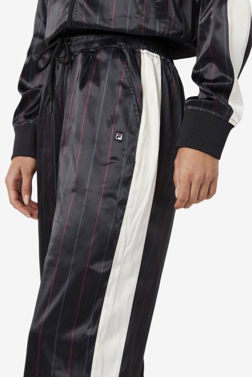 Fila Aviana Cropped Satin Naisten Housut Mustat | Fila928RA