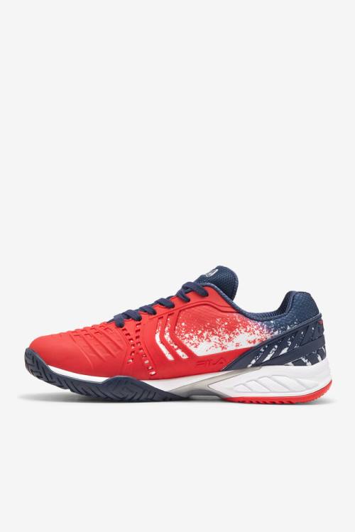 Fila Axilus 2 Energized Le Miesten Tenniskengät Punainen Valkoinen Laivastonsininen | Fila681NQ