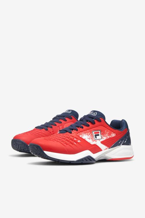 Fila Axilus 2 Energized Le Miesten Tenniskengät Punainen Valkoinen Laivastonsininen | Fila681NQ