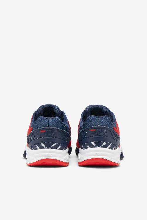 Fila Axilus 2 Energized Le Miesten Tenniskengät Punainen Valkoinen Laivastonsininen | Fila681NQ