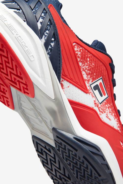 Fila Axilus 2 Energized Le Miesten Tenniskengät Punainen Valkoinen Laivastonsininen | Fila681NQ