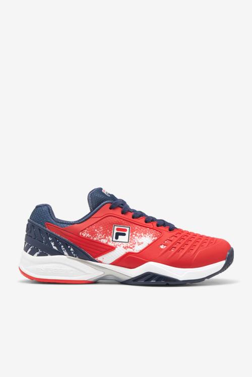 Fila Axilus 2 Energized Le Miesten Tenniskengät Punainen Valkoinen Laivastonsininen | Fila681NQ