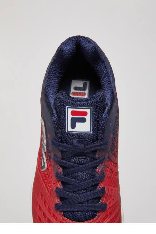 Fila Axilus 2 Energized Miesten Tenniskengät Laivastonsininen Punainen Valkoinen | Fila125RG
