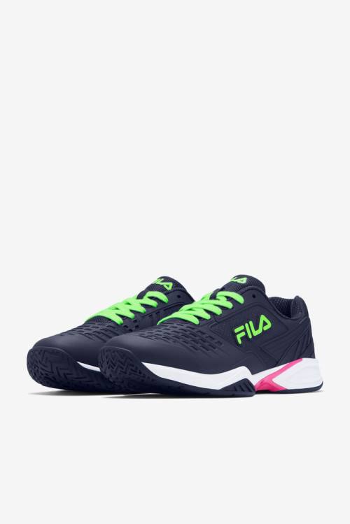 Fila Axilus 2 Energized Miesten Tenniskengät Sininen Vihreä Violetit | Fila149CZ